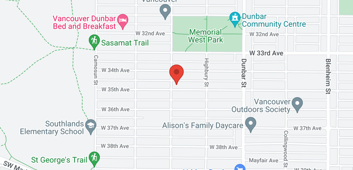 map of 3885 W 35TH AVENUE